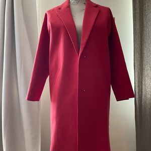 SUNCOO Paris Oversized Envelope Watermelon Coat Coat